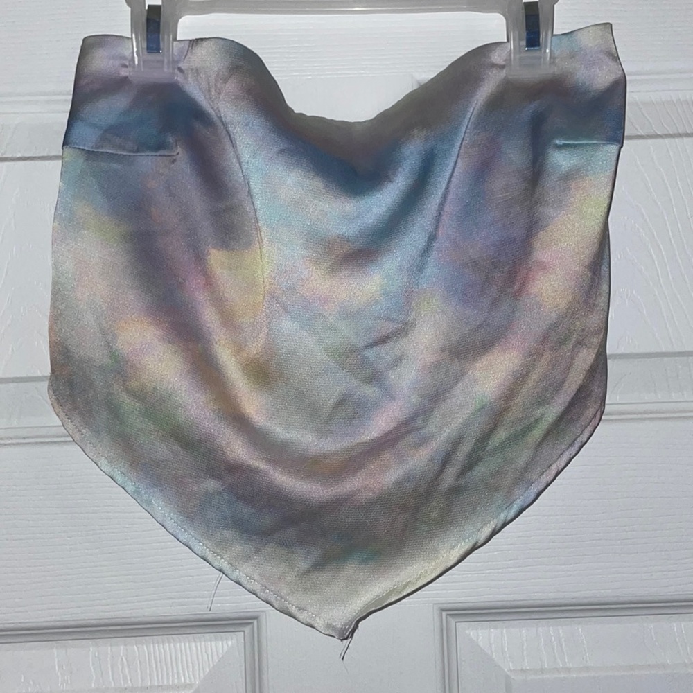 Selling rainbow bandana tube top